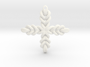 Knot Cross in White Smooth Versatile Plastic