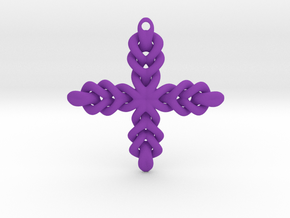 Knot Cross in Purple Smooth Versatile Plastic