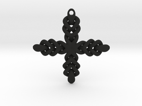 Knot Cross in Black Natural TPE (SLS)