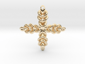 Knot Cross in 9K Yellow Gold 
