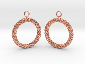 RW Earrings in Natural Copper