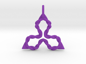 Ko3 Pendant in Purple Smooth Versatile Plastic