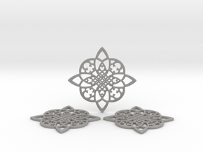3 Fractal Coasters in Accura Xtreme