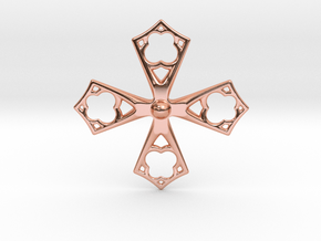 Amz. Cross in Polished Copper