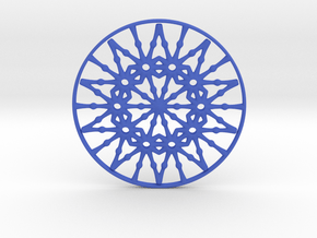 Bulbs Wheel Pendant in Blue Smooth Versatile Plastic