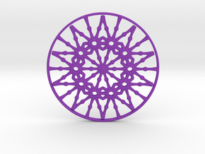 Bulbs Wheel Pendant in Purple Smooth Versatile Plastic
