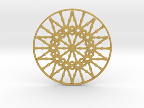 Bulbs Wheel Pendant in Tan Fine Detail Plastic