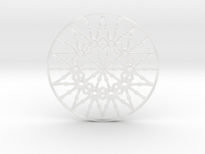 Bulbs Wheel Pendant in Clear Ultra Fine Detail Plastic