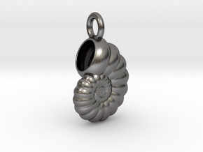 Seashell Pendant in Processed Stainless Steel 17-4PH (BJT)