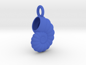 Seashell Pendant in Blue Smooth Versatile Plastic