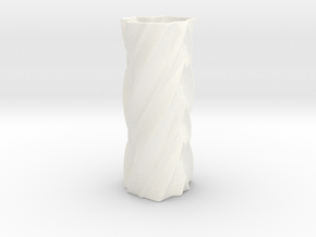 Dolores Vase in White Smooth Versatile Plastic