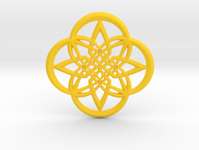 O4 Pendant in Yellow Smooth Versatile Plastic