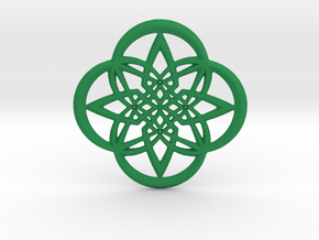 O4 Pendant in Green Smooth Versatile Plastic