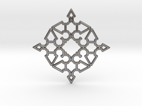 Arrow Mandala Pendant in Processed Stainless Steel 17-4PH (BJT)