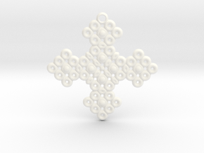 PGon Cross in White Smooth Versatile Plastic