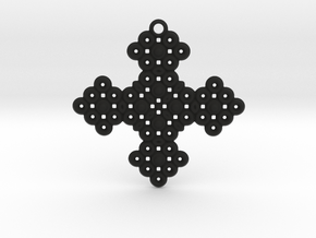 PGon Cross in Black Smooth Versatile Plastic