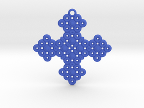 PGon Cross in Blue Smooth Versatile Plastic