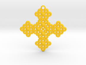 PGon Cross in Yellow Smooth Versatile Plastic