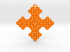 PGon Cross in Orange Smooth Versatile Plastic