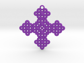 PGon Cross in Purple Smooth Versatile Plastic