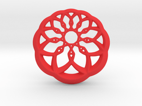 Growing Wheel in Red Smooth Versatile Plastic