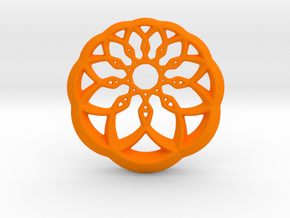 Growing Wheel in Orange Smooth Versatile Plastic