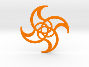 Spiralina in Orange Smooth Versatile Plastic