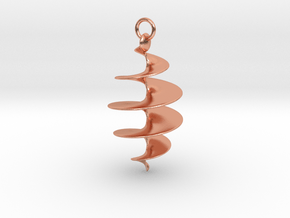 Spiral Pendant in Natural Copper