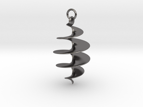 Spiral Pendant in Processed Stainless Steel 17-4PH (BJT)