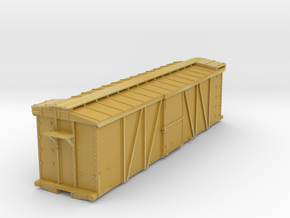 EBT steel boxcar body in Tan Fine Detail Plastic