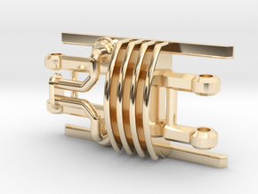 KR HATI - MASTER CHASSIS - PART7 in 14k Gold Plated Brass