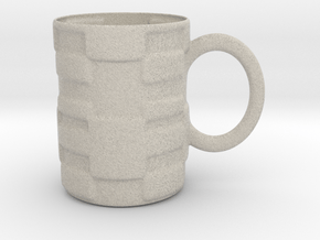 Decorative Mug in Natural Sandstone