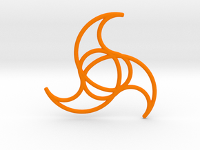 Trispiralina in Orange Smooth Versatile Plastic