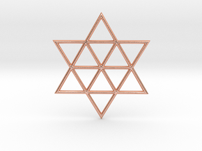 Star Pendant in Natural Copper