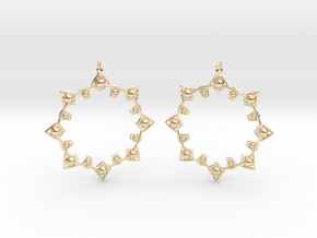 Sunny Earrings in 14k Gold Plated Brass