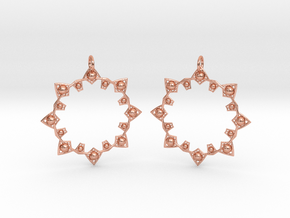 Sunny Earrings in Natural Copper