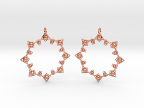 Sunny Earrings in Polished Copper