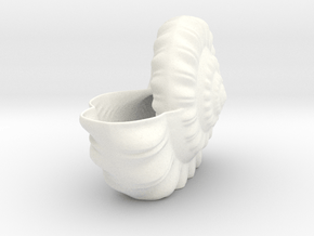 Shell Planter in White Smooth Versatile Plastic
