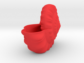 Shell Planter in Red Smooth Versatile Plastic