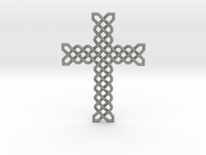 Knots Cross in Gray PA12 Glass Beads