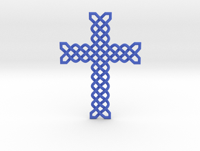 Knots Cross in Blue Smooth Versatile Plastic