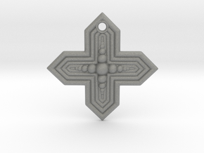 Cross in Gray PA12 Glass Beads