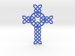 Cross in Blue Smooth Versatile Plastic