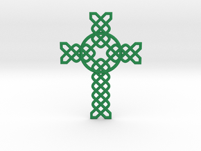 Cross in Green Smooth Versatile Plastic