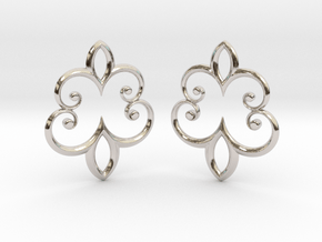 Earrings in Platinum