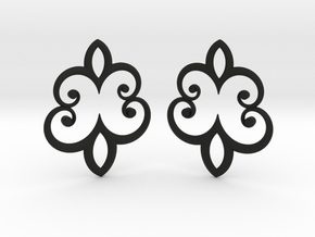 Earrings in Black Natural TPE (SLS)