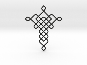 Crossy Pendant in Black Natural TPE (SLS)