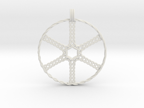 Wheel in White Natural Versatile Plastic