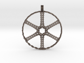 Wheel in Polished Bronzed-Silver Steel