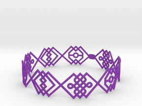 Bracelet  in Purple Smooth Versatile Plastic
